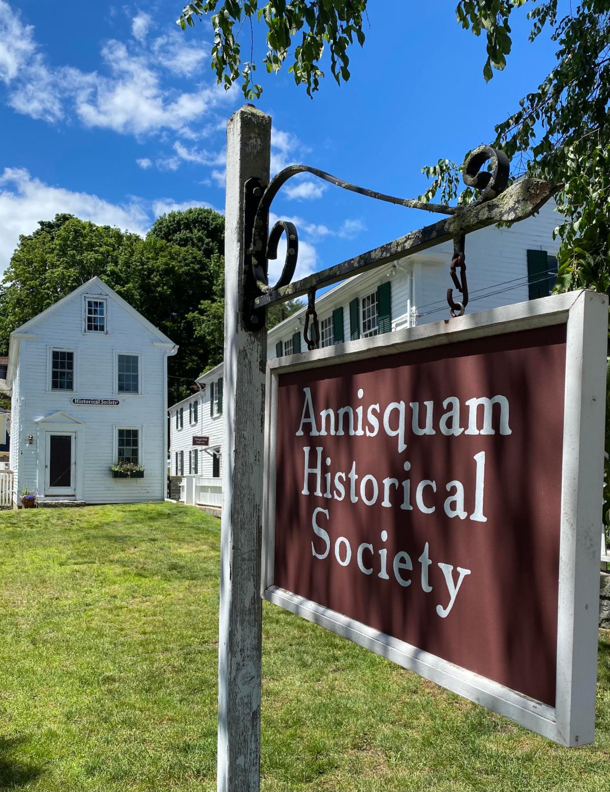Anisquam Historical Society sign