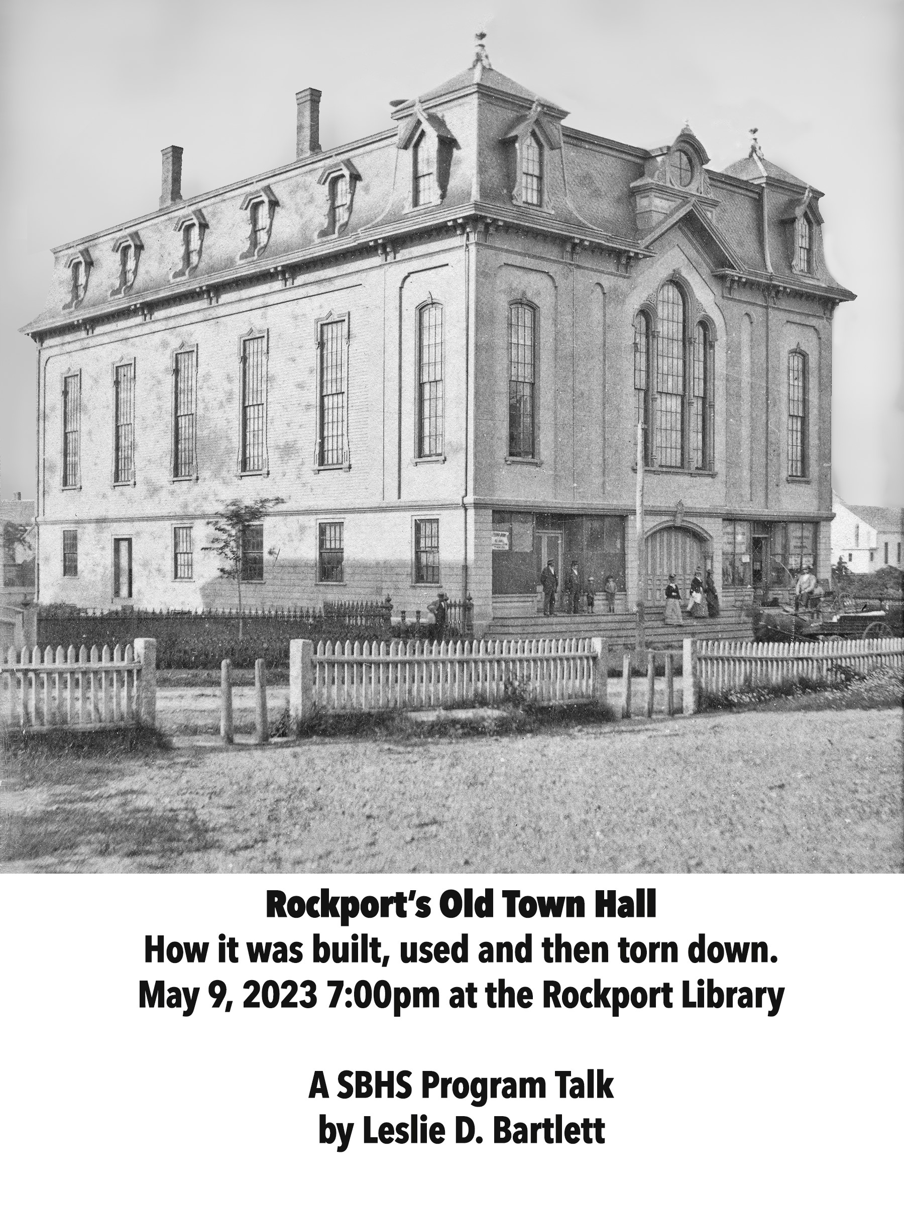 Old Town Hall talk poster